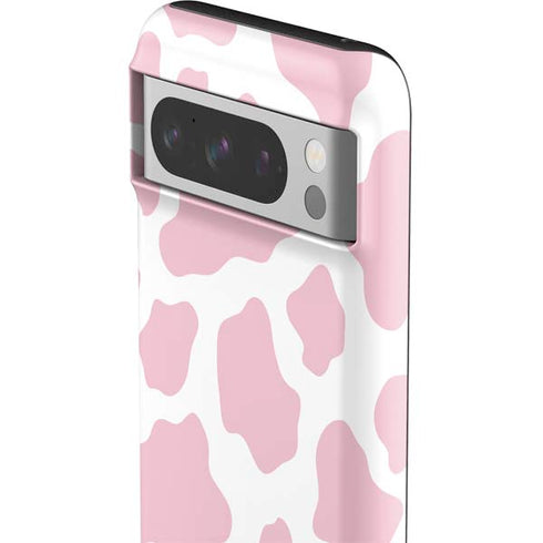 Pink Cow Print Google Pixel 8 Pro Impact Case
